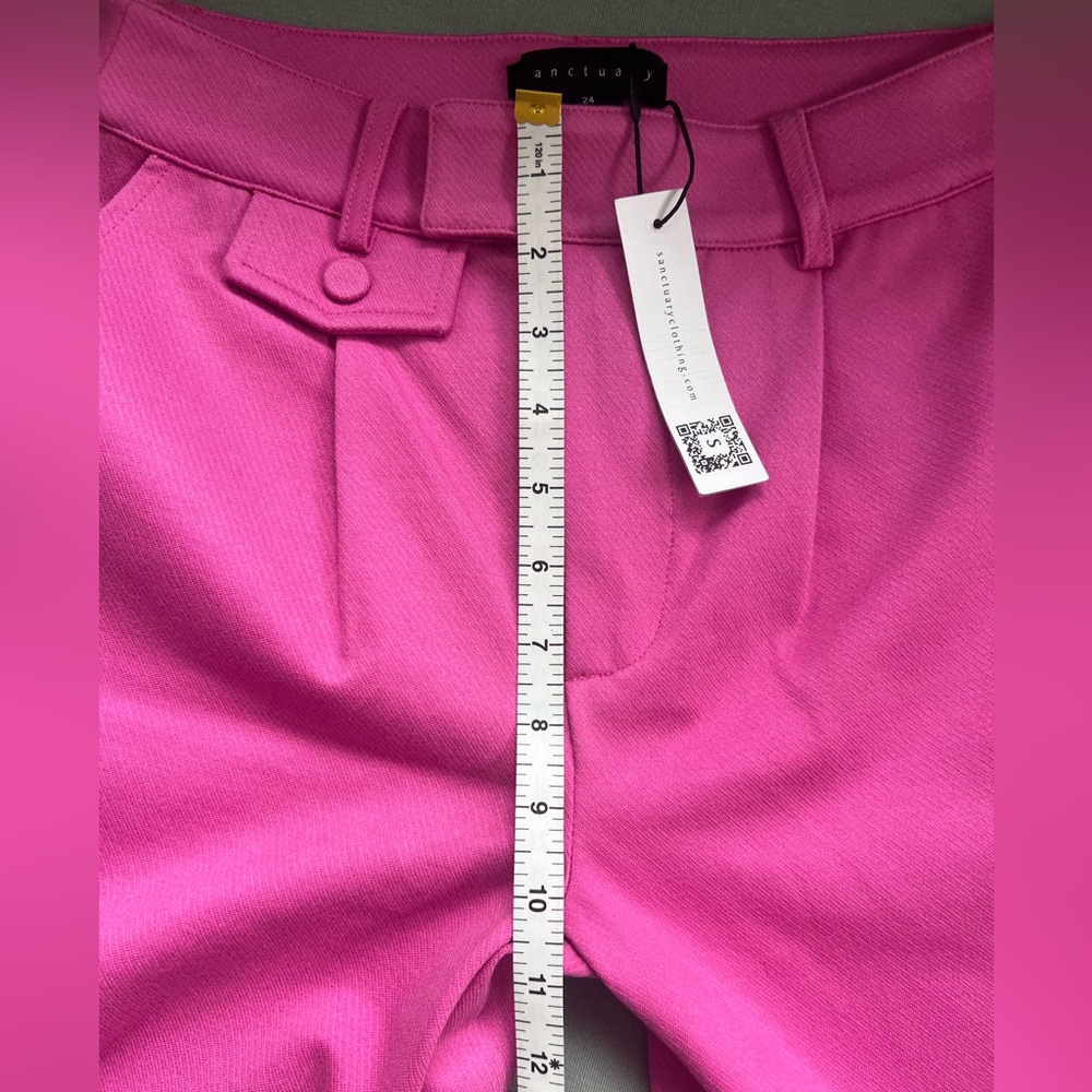 Anthropologie Sanctuary High Waist Wide leg Colorful. Bold Trouser Pant Feminine - Picture 8 of 10